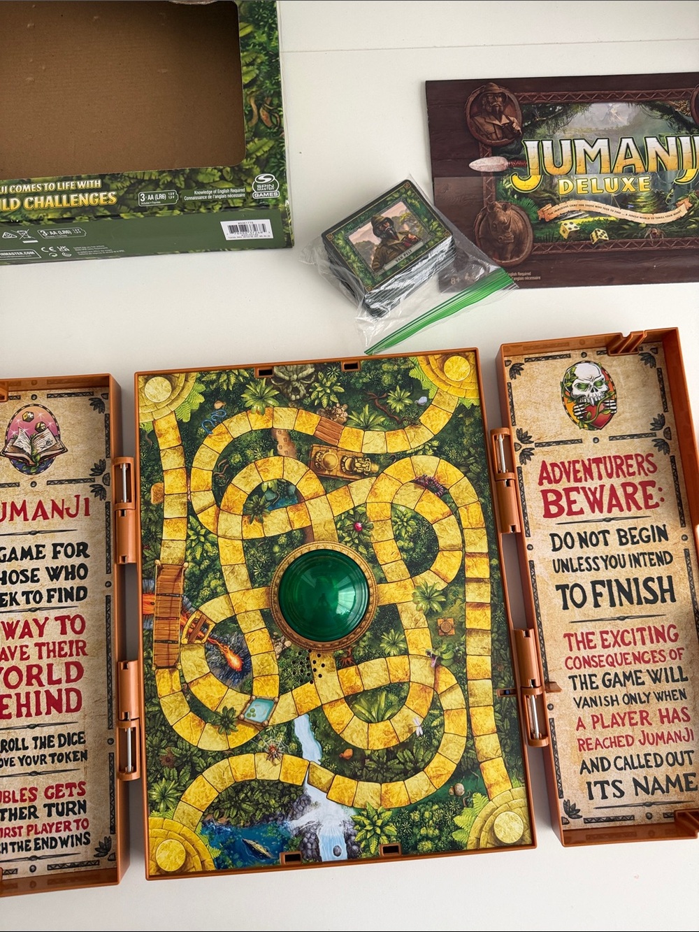Jumanji Deluxe Board Game - Brown Jungle Edition - 90s Collector Nostalgia Toy - Picture 12 of 15